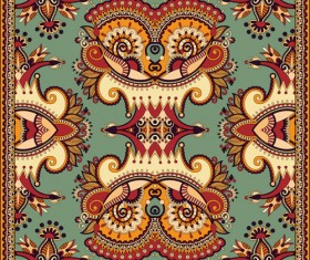 Ethnic decorative pattern floral vector 01