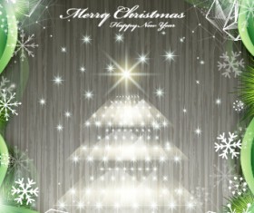 Fantasy xmas elements background vector