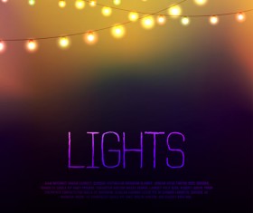 Festival hanging lights vector background art 01