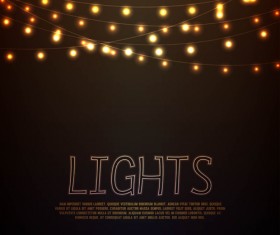 Festival hanging lights vector background art 03