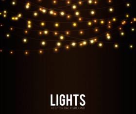 Festival hanging lights vector background art 06