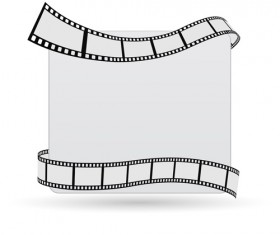 Film with blank background vector