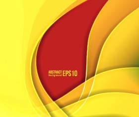 Flowing lines waves colored background vector 05