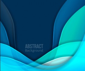 Flowing lines waves colored background vector 06