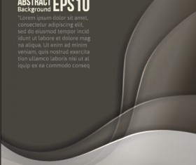 Flowing lines waves colored background vector 08