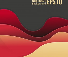 Flowing lines waves colored background vector 09