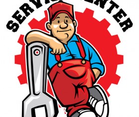 Funny cartoon builders vector illustration 21