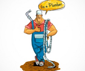 Funny cartoon builders vector illustration 22