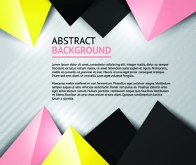 Geometric colored triangle vector background 03