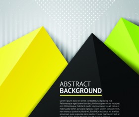 Geometric colored triangle vector background 04