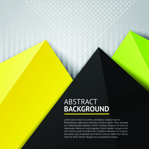 Geometric colored triangle vector background 04