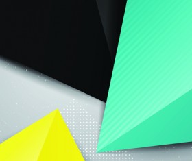 Geometric colored triangle vector background 05