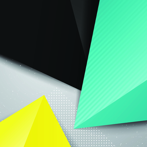 Geometric colored triangle vector background 05