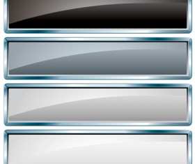 Glass textured vector banners material 03