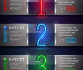 Glass with metal numbers banner vector