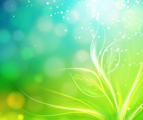 Green style blurred background vector 01