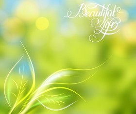 Green style blurred background vector 04