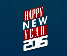 Happy new year 2015 dark blue background