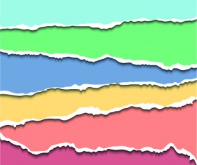 Layered torn paper vector background material 02