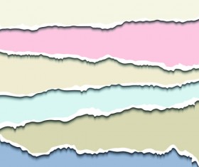 Layered torn paper vector background material 03