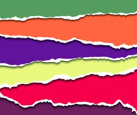 Layered torn paper vector background material 05