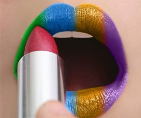 Lip color psd material