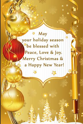 Luxury golden christmas background with baubles vector 01