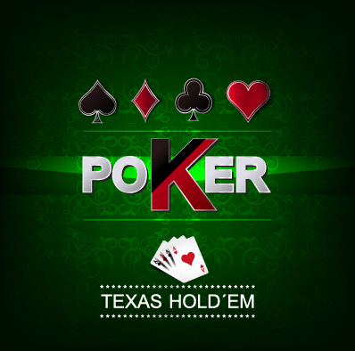 Luxury poker poster cover vector 02