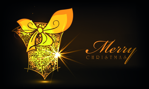 Luxyry golden 2015 Christmas baubles vector background 02