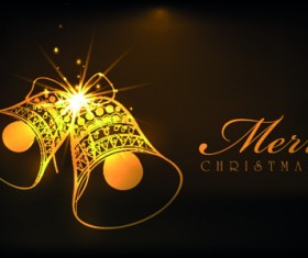 Luxyry golden 2015 Christmas baubles vector background 03