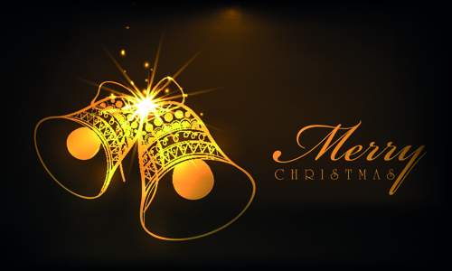 Luxyry golden 2015 Christmas baubles vector background 03