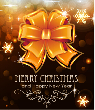 Merry christmas and new year greeting cards vectors 01