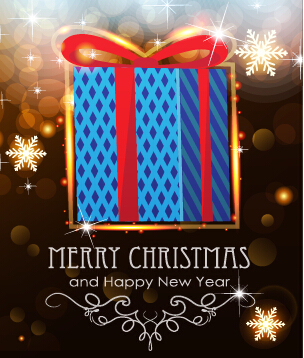 Merry christmas and new year greeting cards vectors 03