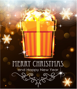 Merry christmas and new year greeting cards vectors 04
