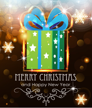 Merry christmas and new year greeting cards vectors 05