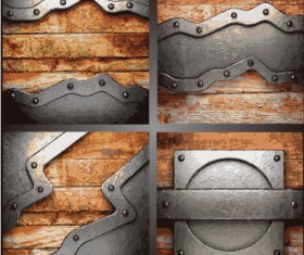 Metal art pattern vector background 01