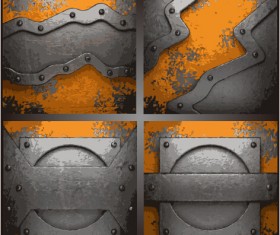 Metal art pattern vector background 02