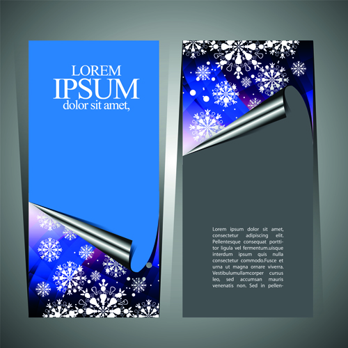 Minimalistic 2015 Merry Christmas flyer cover vector 04