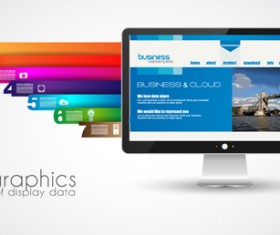 Modern devices infographics vector 01