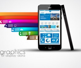 Modern devices infographics vector 03