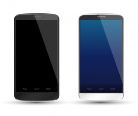 Modern phone template vector material