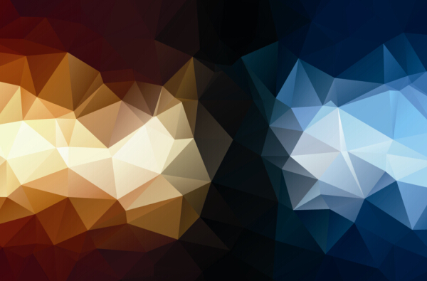 Mystic polygonal abstract background set 03