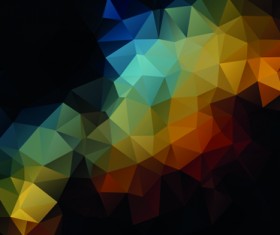 Mystic polygonal abstract background set 04
