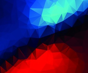 Mystic polygonal abstract background set 06
