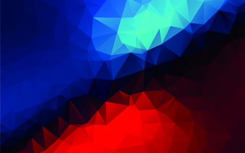 Mystic polygonal abstract background set 06