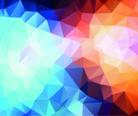 Mystic polygonal abstract background set 08
