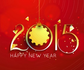 Original design 2015 new year discount flyer cover vector 01