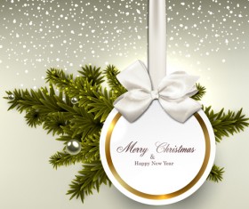 Ornate baubles christmas card set 03