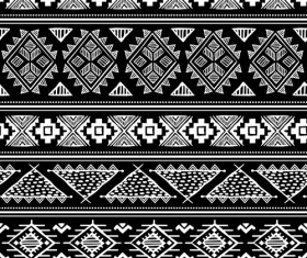 Pattern white floral ornaments seamless vector 01