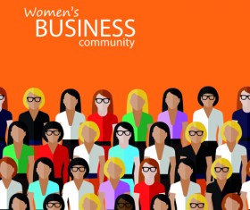 Peoples business design background vector 01